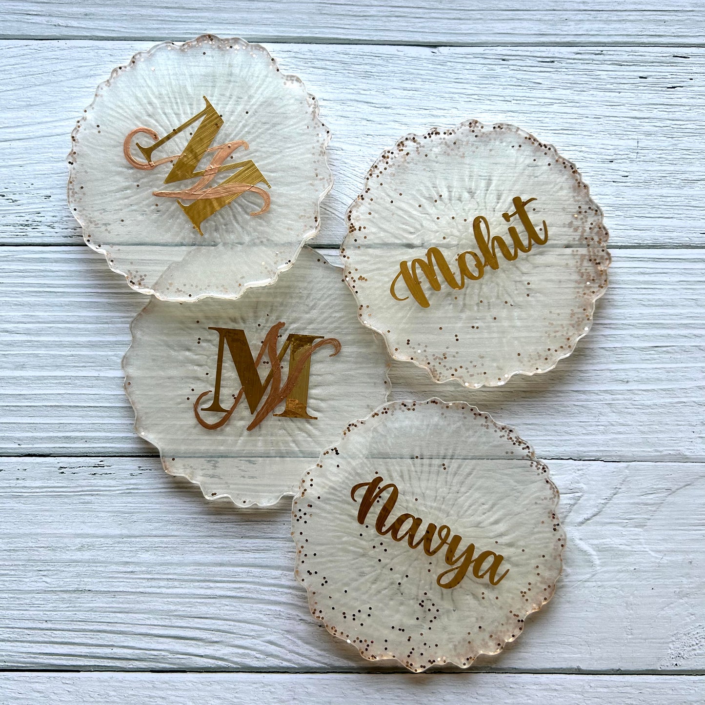 Ivory Goodness - Tray & Coaster Set