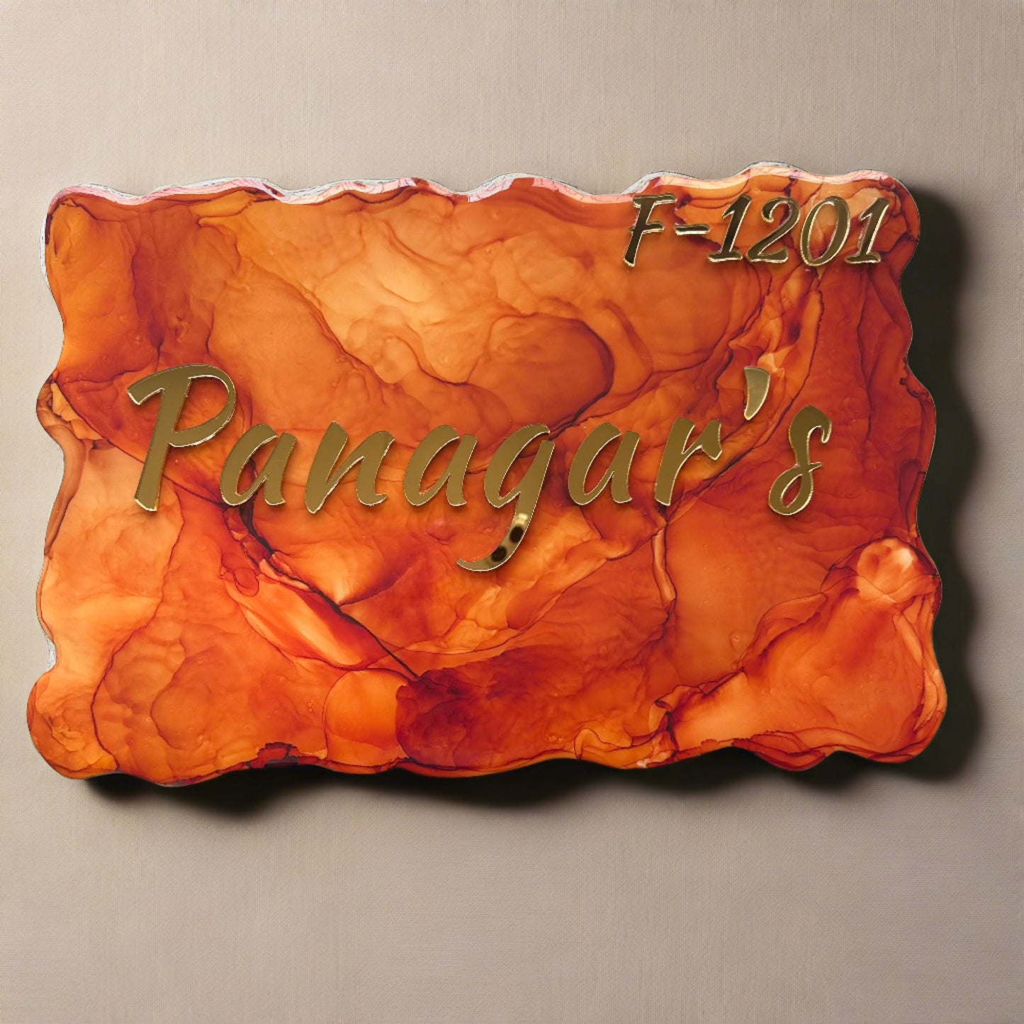 Rust & Rouge - Nameplate