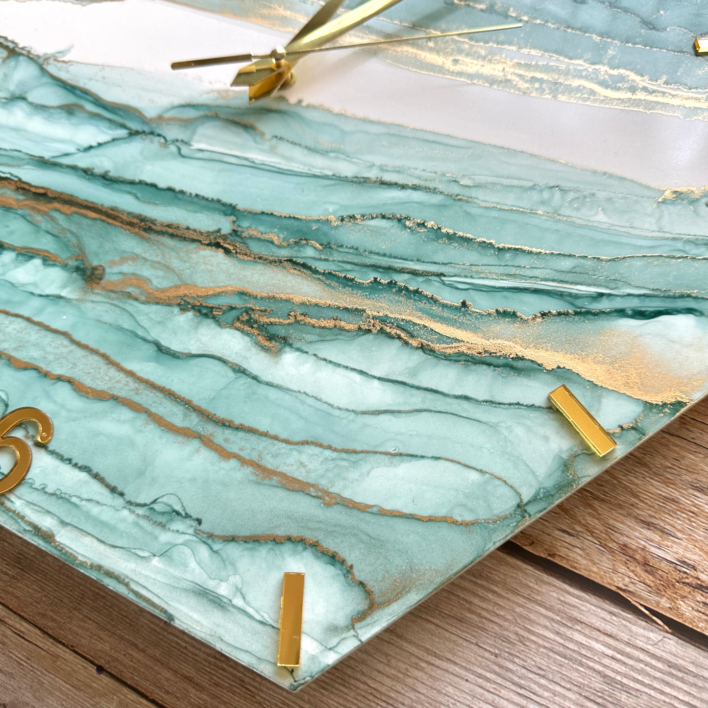 Glistening Ridges - Hexagon - 16" (Ready to ship)