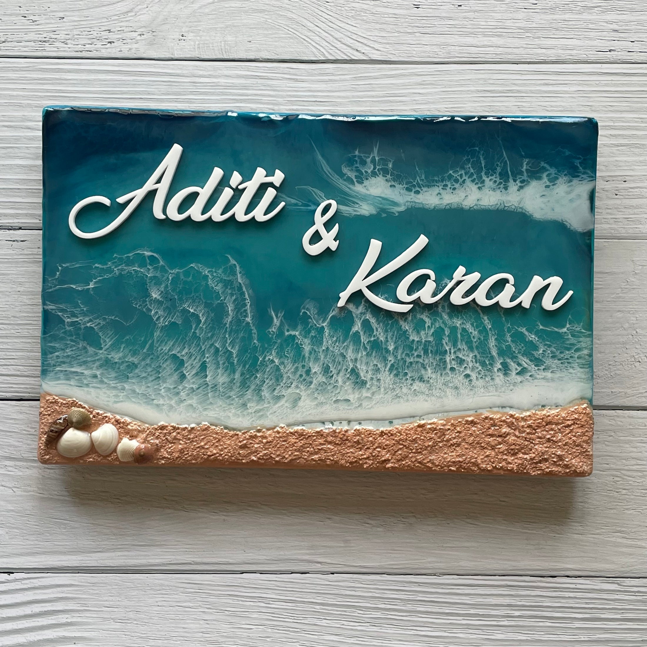 Ocean Beach Theme - Nameplate – Art By Ami